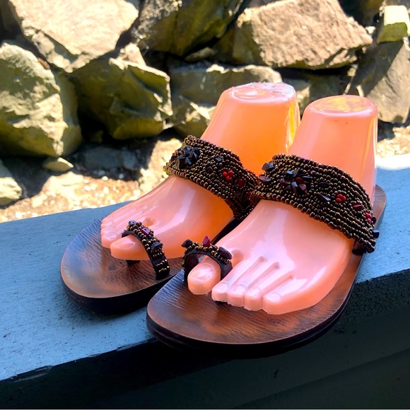 Blowfish Shoes Guppy Love By Blowfish Brown Floral Rhinestone